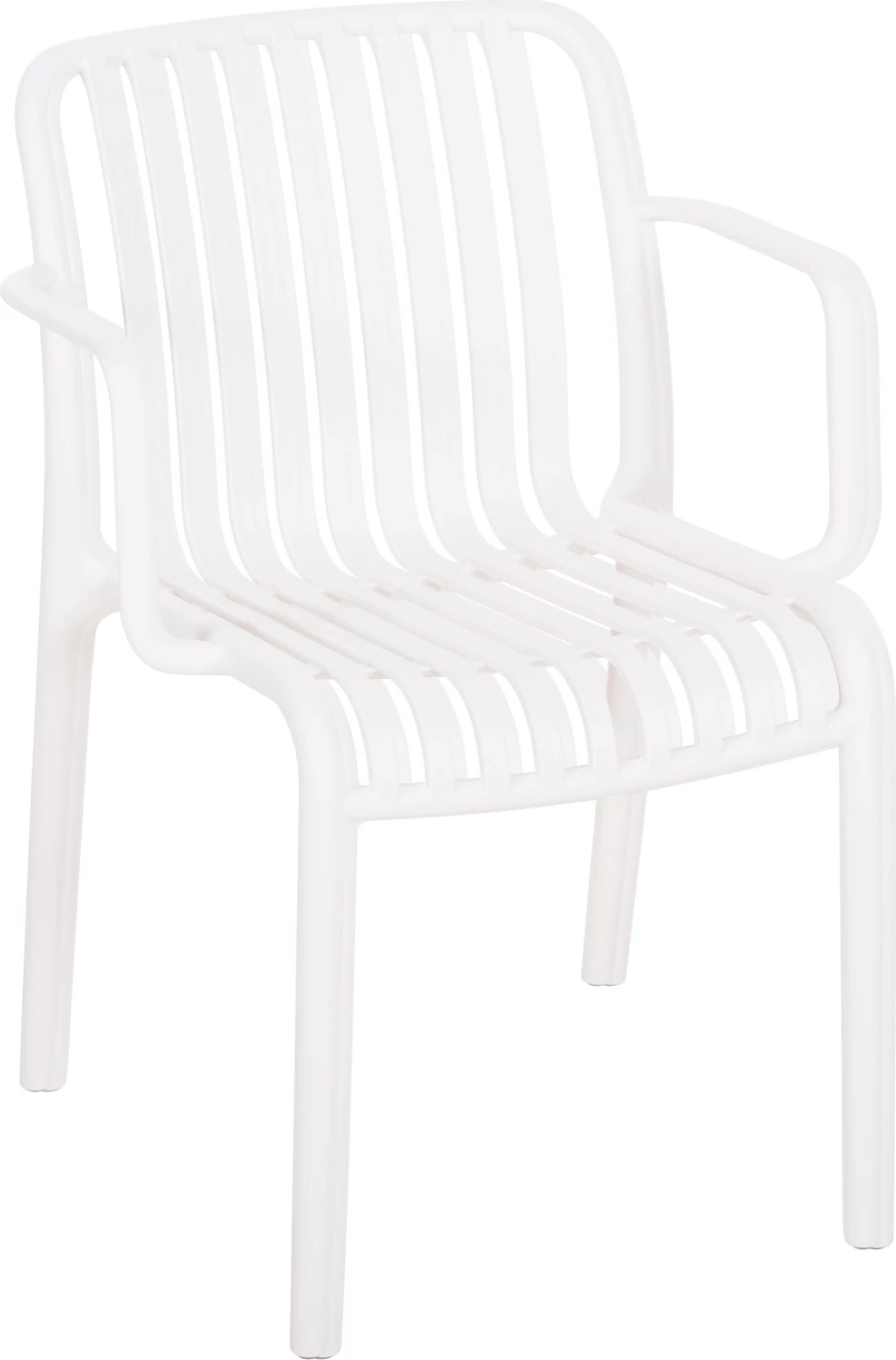 Karrige për jashtë CONVEE FH6105.01 polipropileni e bardhë 55x56x79H cm