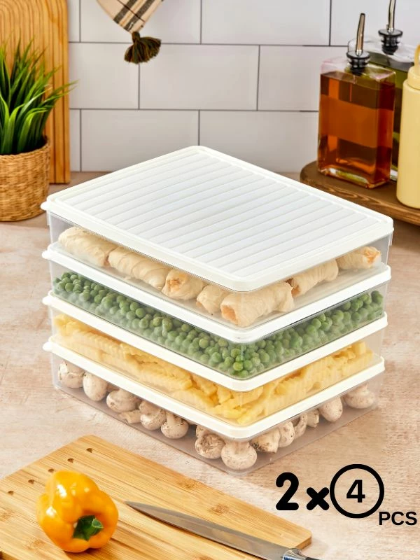 Set kuti për organizim (8 copë), Hermia, VITABOX 8'LI, e bardhë, 2.8L