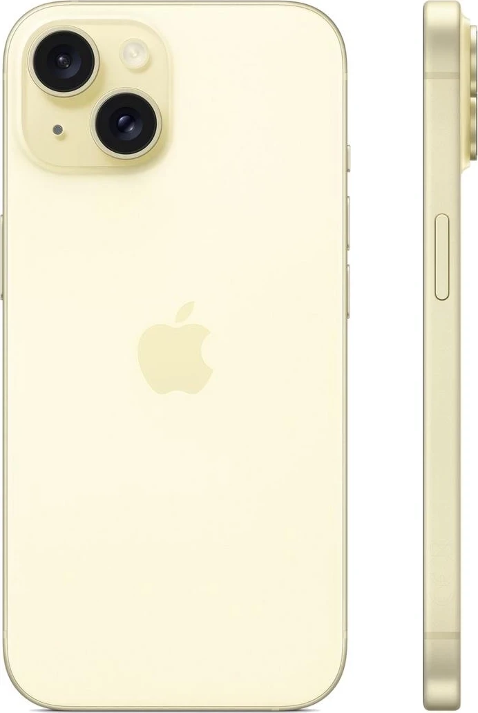 Apple iPhone 15, 6.1", 128GB, yellow