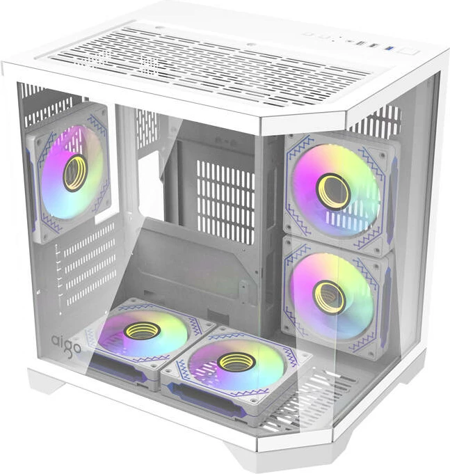 Kasë Darkflash FT350 me 5 ventilatorë ARGB, e bardhë