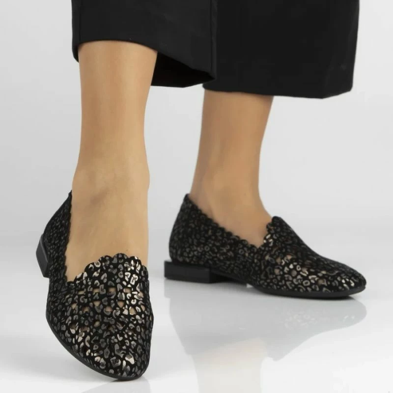 Këpucë të ulëta femra Filippo DP7710, të zeza