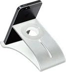 Mbajtës pasiv TerraTec 219729 për celular e smartwatch, alumin, ngjyrë argjendtë