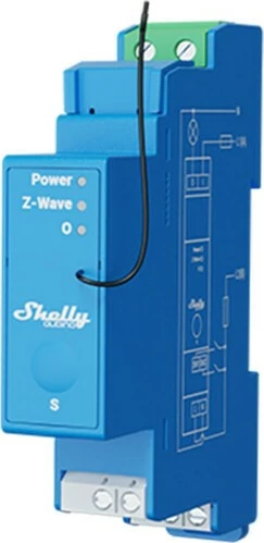 Rele solid Shelly Qubino Wave Pro 1, 25 mW, 1 kanal, Blu