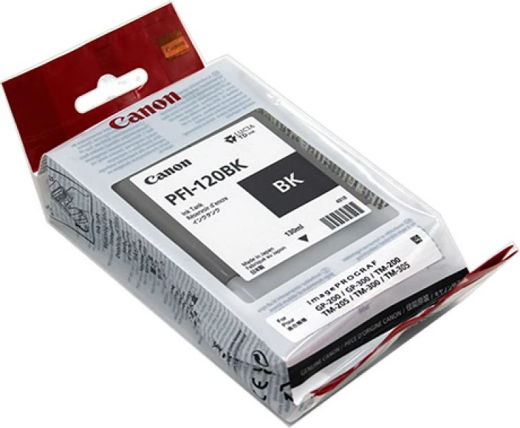 Kartush bojë, Canon, PFI-120BK (2885C001), 130 ml, i zi