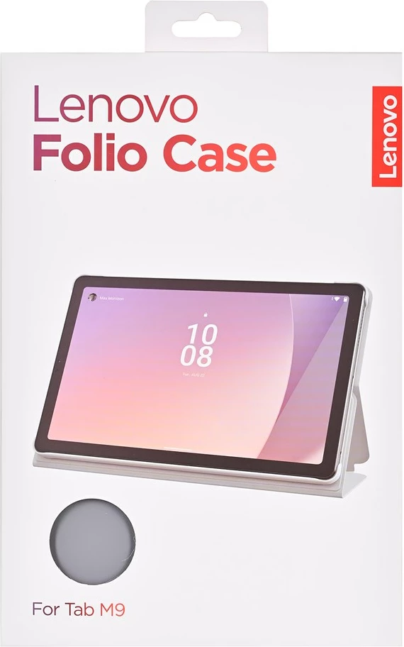 Mbështjellës tablet Lenovo ZG38C04869, folio, 9 inç, Gri