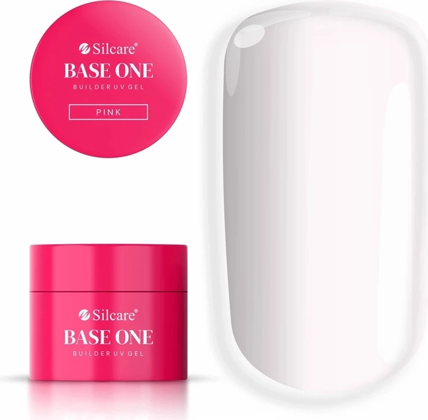 Xhel ndërtues për thonj Silcare Base One Pink për femra, rozë, 15g