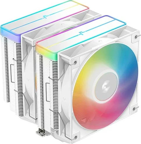 Kasë ftohëse Deepcool AG620 White ARGB V2, 2 ventilatorë, 6 tuba termikë, e bardhë