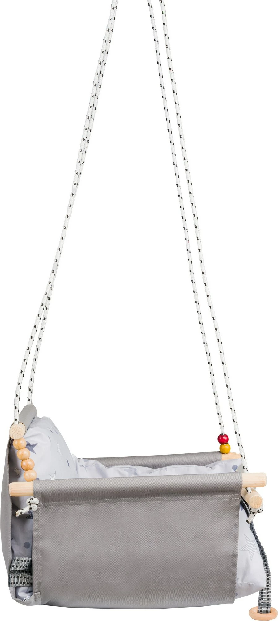 Karrige lëkundëse për bebe, ngjyrë gri, Evila Originals, Selale