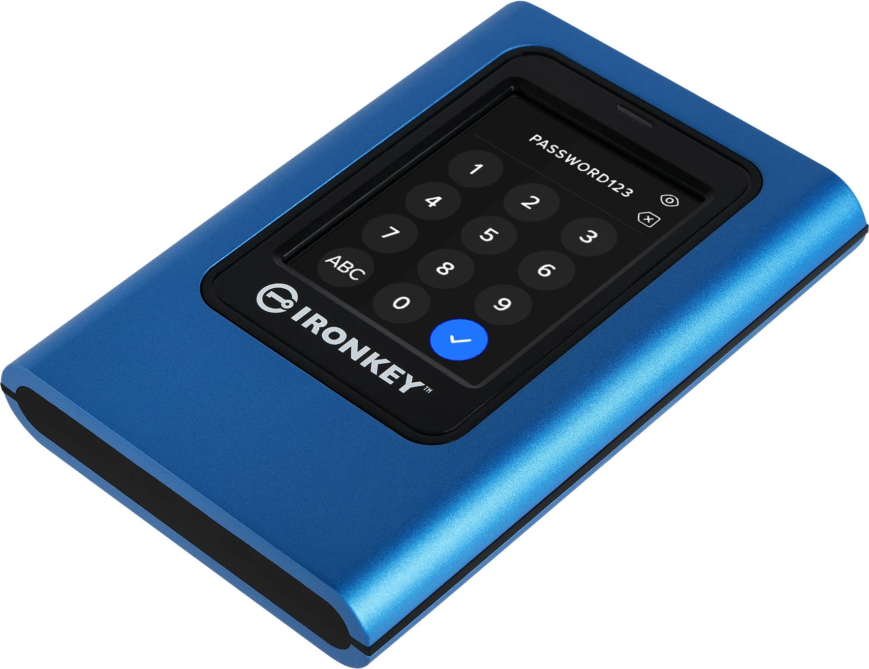 SSD i jashtëm Kingston IronKey Vault Privacy 80, 1.92 TB, USB Type-C, Blu