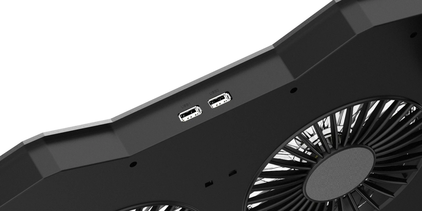 Pad ftohës për laptop YENKEE YSN 310, 15.6", 2 ventilatorë, RGB, i zi