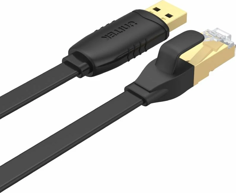 Kabllo konsolë USB-A në RJ-45 Unitek Y-SP02001B, 1.8m, e zezë