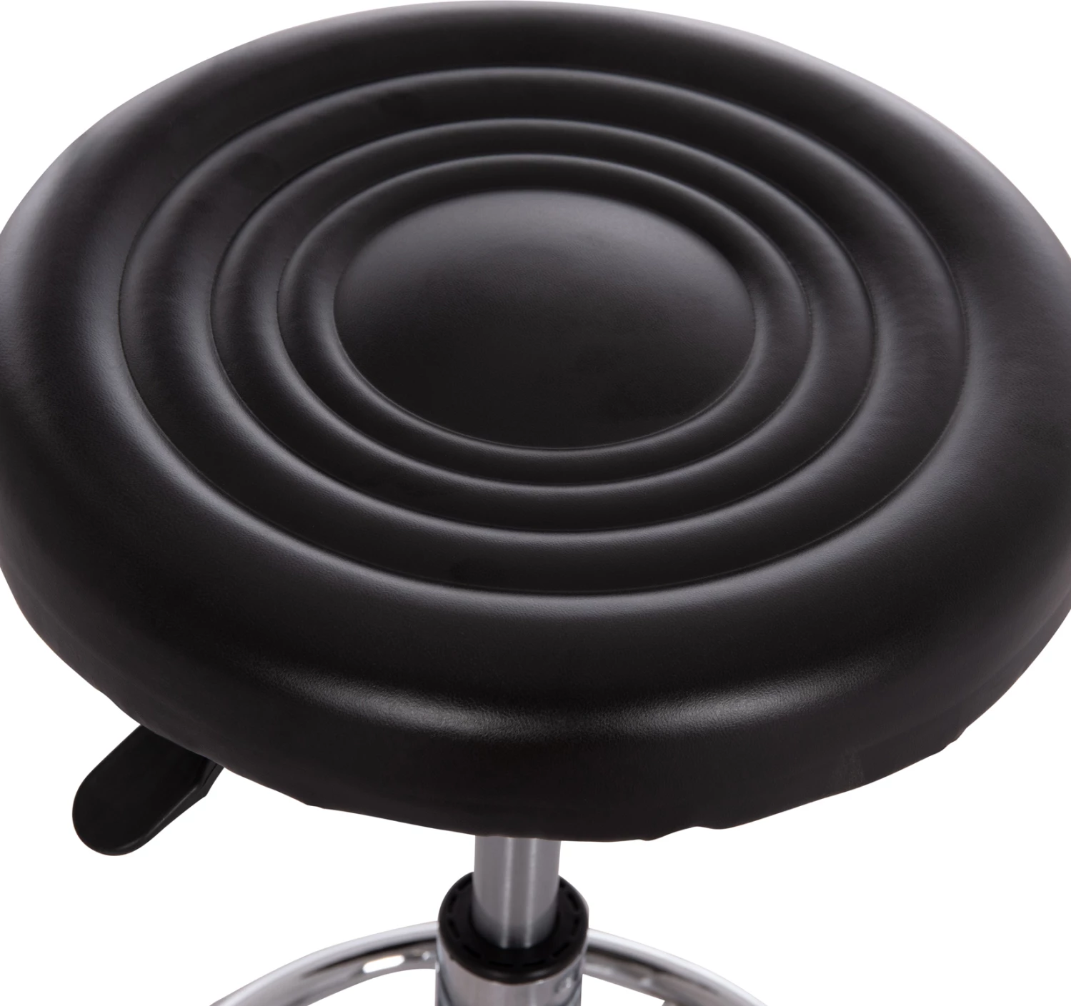 Tabure rrotullues për zyre IRIS, lëkurë artificiale e zezë, set prej 2 copë, FH212.21, Φ32x45-60cm