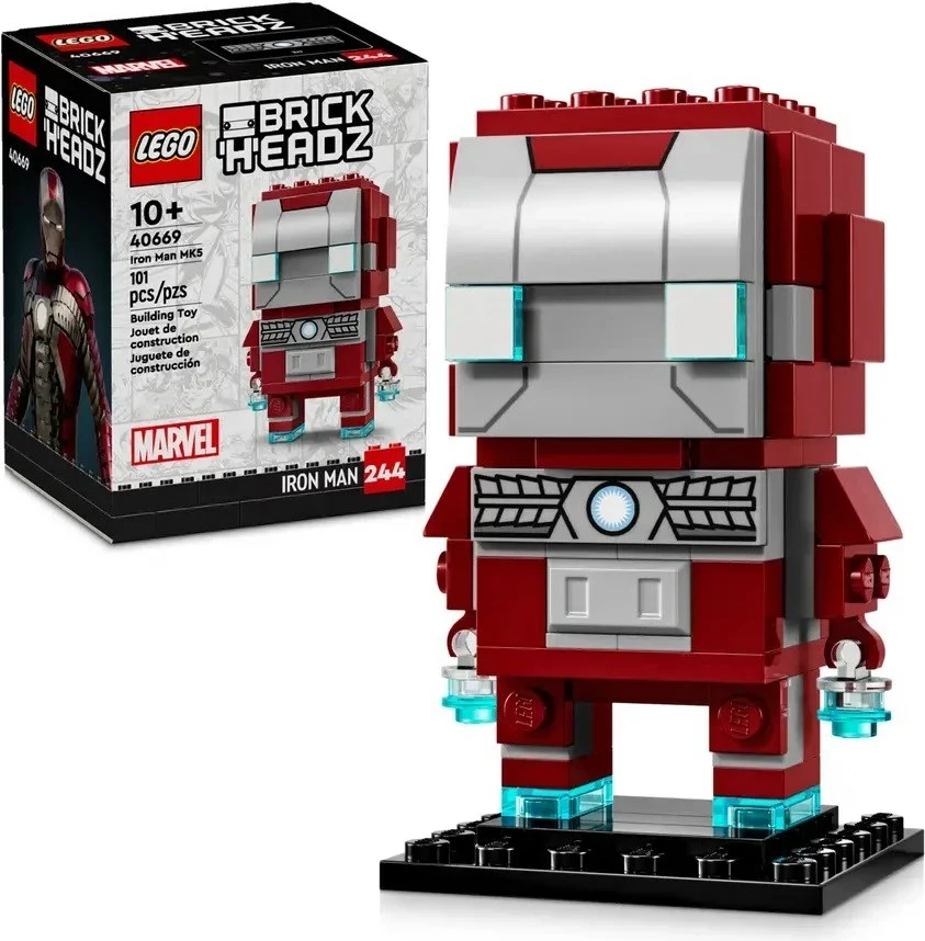 Figurë ndërtuese LEGO BrickHeadz Iron Man MK5, 40669, 101 pjesë