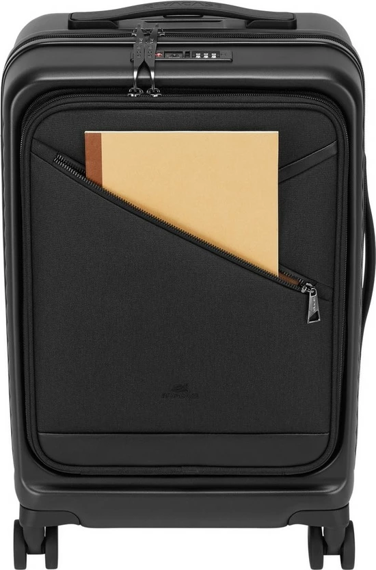 Valixhe kabine RIVACASE 8181 Clark ECO, e zezë