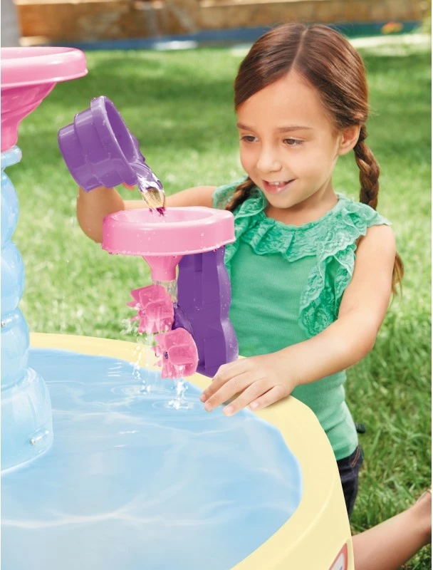 Tavolinë uji Little Tikes Pink Spiral, për vajza, Rozë/Krem/Azure