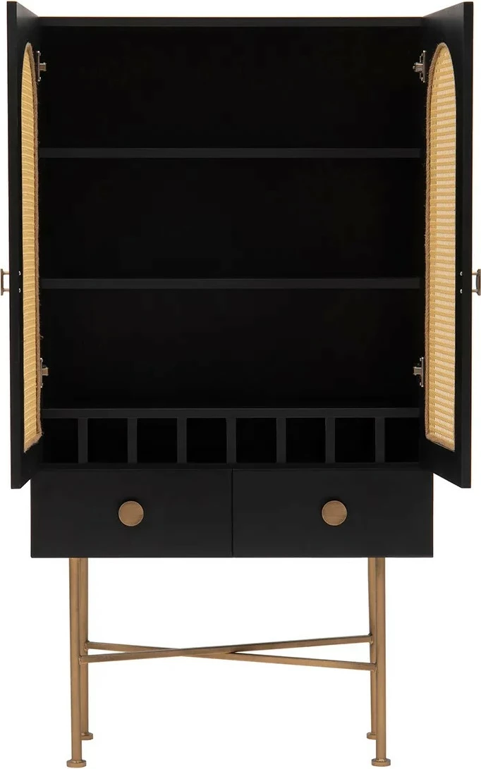 Konsol Skye Decor Cliff 150, e zezë