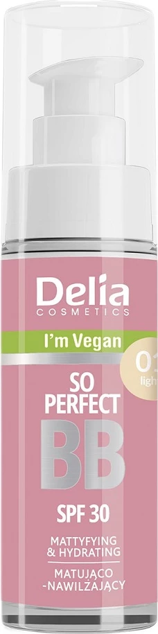 BB krem për femra Delia So Perfect Vegan SPF30 01 Light, 30ml