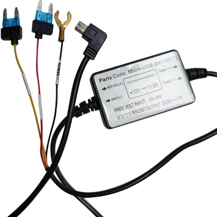 Set kabllo USB-C Azdome HT03 për video regjistrues makine, i zi