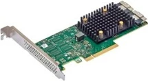 Kartë zgjerimi Broadcom 9500-16i, PCIe, SAS/SATA/NVMe, Full-height/Low-profile, 16 porta, gjelbër/gri