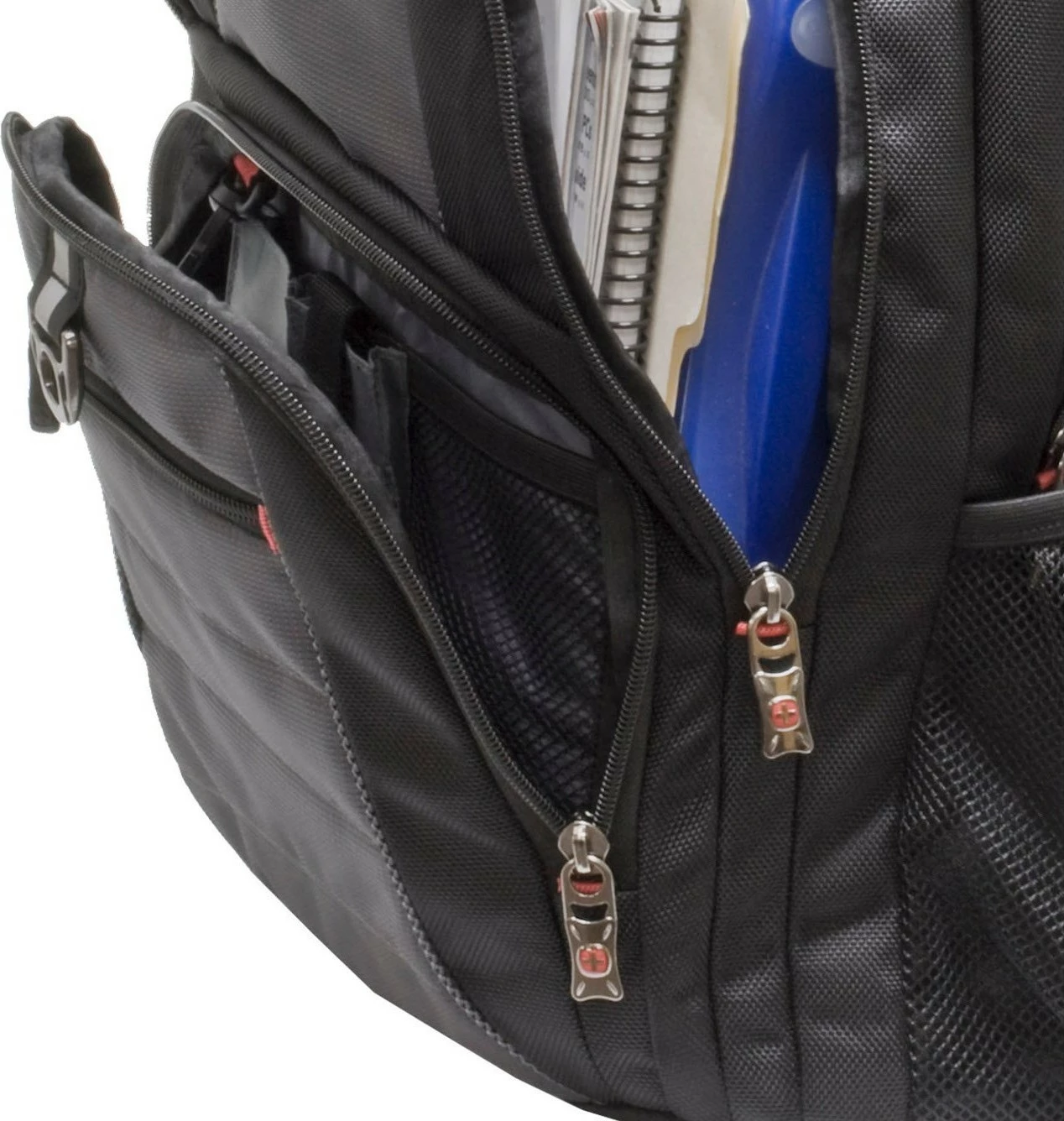 Çantë shpine Wenger Pillar për laptop 15.6 inç, e zezë/gri