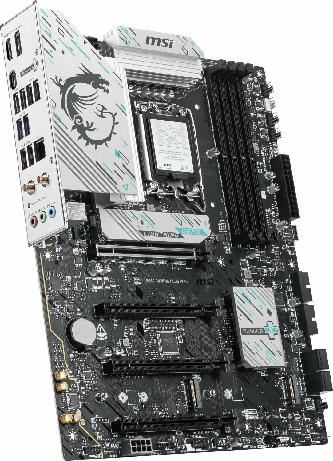 Pllakë amë MSI B860 GAMING PLUS WIFI, ATX, DDR5 deri 256GB, Wi‑Fi 7, 5G LAN, PCIe 5.0
