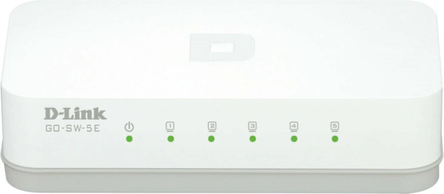 Switch D-Link GO-SW-5E 5 porta Fast Ethernet i bardhë