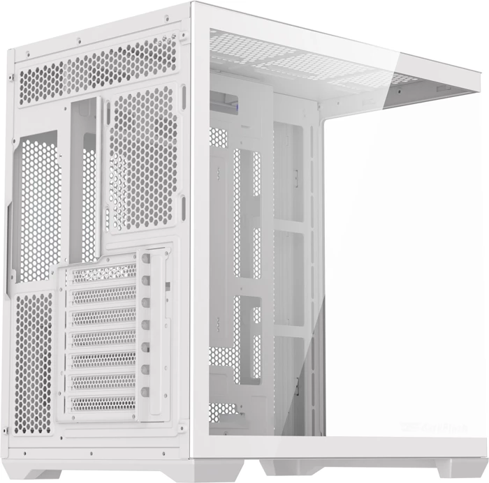 Kasë Darkflash C280 midi tower, E-ATX/ATX/M-ATX/ITX, tempered glass, pa ventilatorë, e bardhë