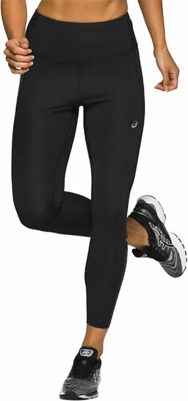 Tuta të ngushta highwaist Asics për femra, të zeza