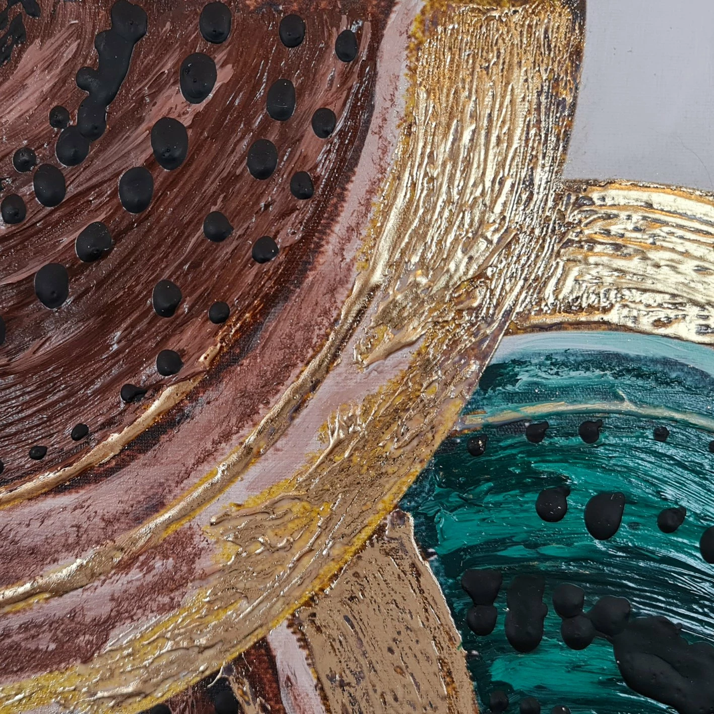 Pikturë dekorative me vaj Wallity, shumëngjyrëshe, OPG1730800570 - 120x120cm