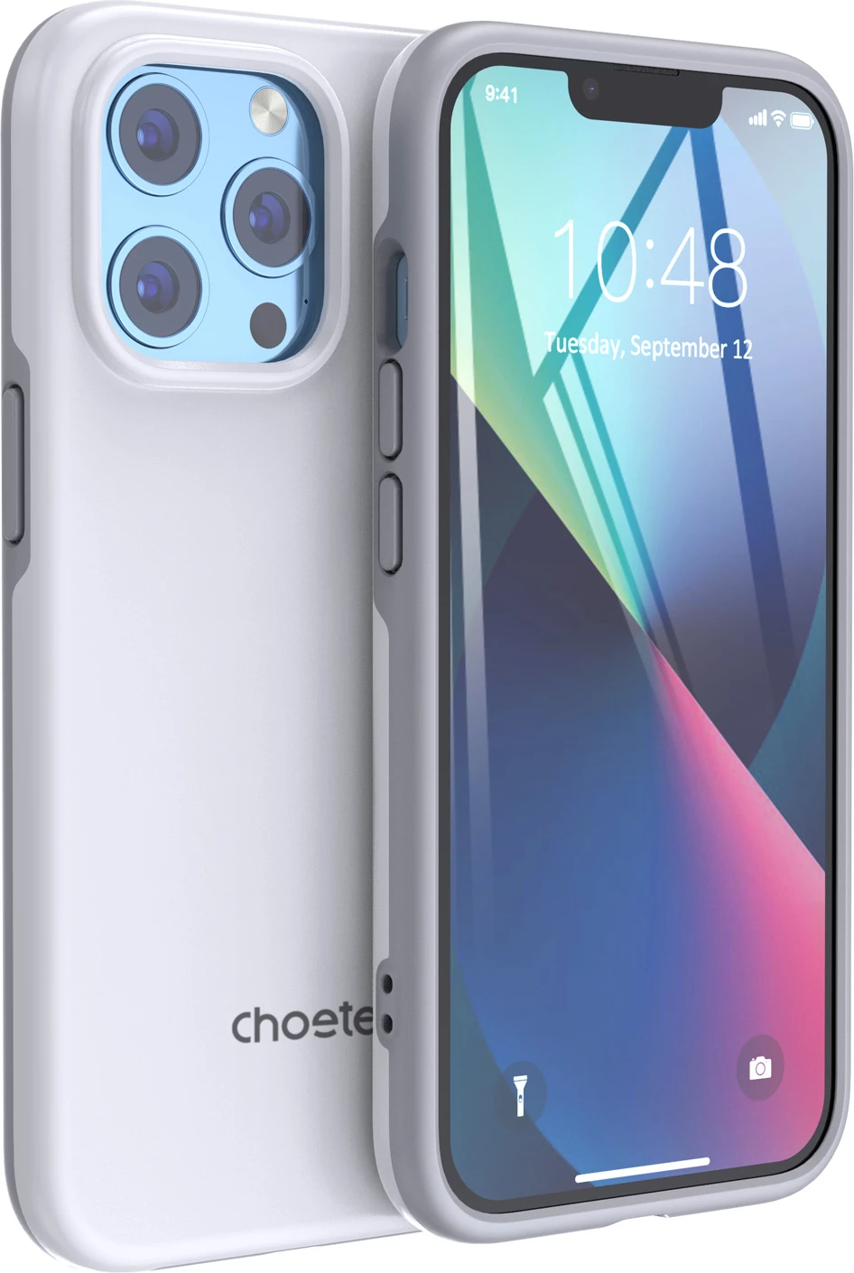 Mbështjellës Choetech PC0113-MFM-WH për iPhone 13 Pro, Made For MagSafe, i bardhë