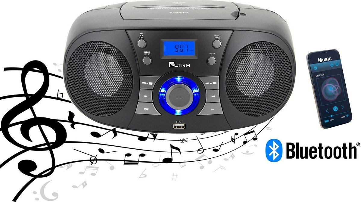 Radio CD Player Eltra Sabrina CD 60BT, Bluetooth, USB, i zi