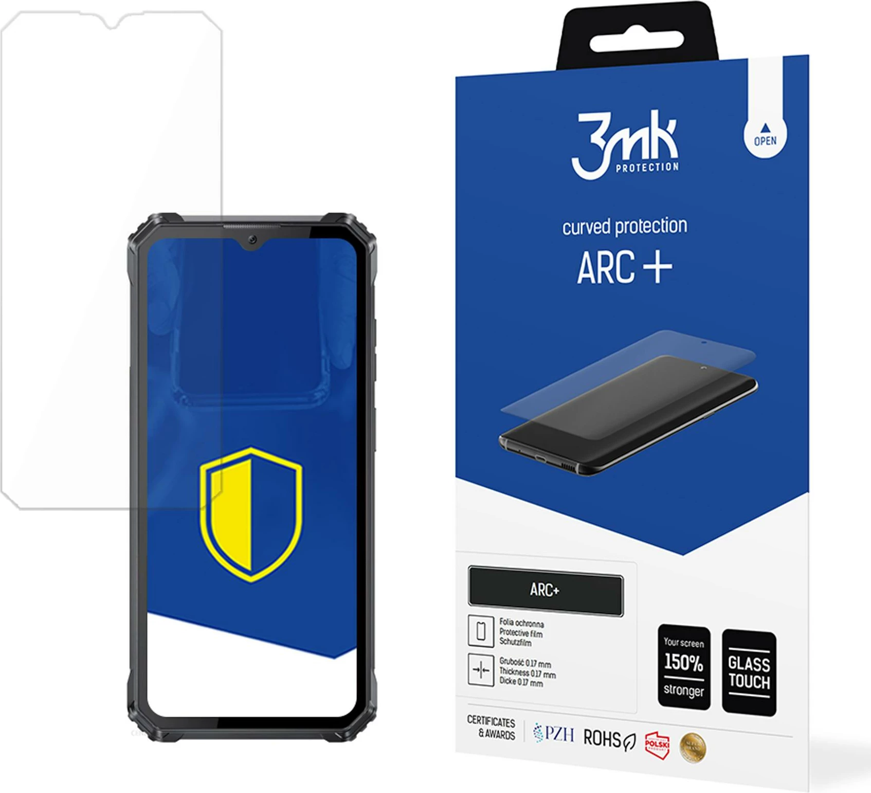 Folje mbrojtëse për ekran celulari 3mk ARC+ për Oukitel WP28