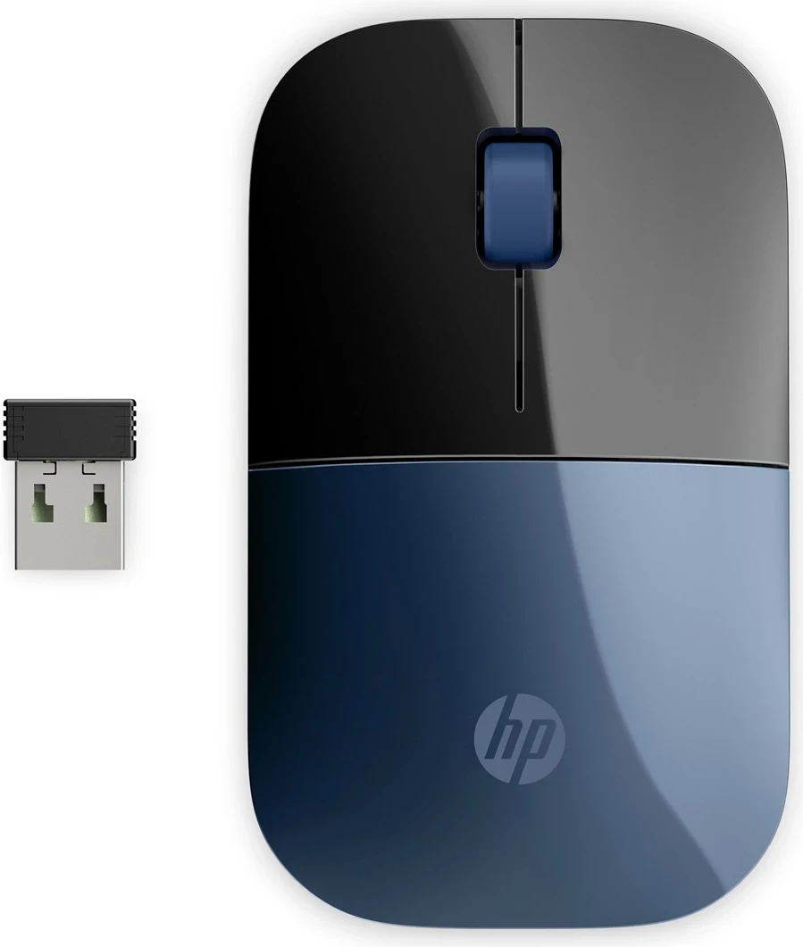 Maus Wireless HP Z3700, Blu