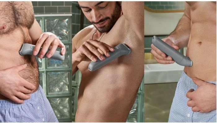 Trymer trupi Philips Bodygroom Series 3000 BG3480/15, bateri Li-ion 80 min, i papërshkueshëm nga uji, gri