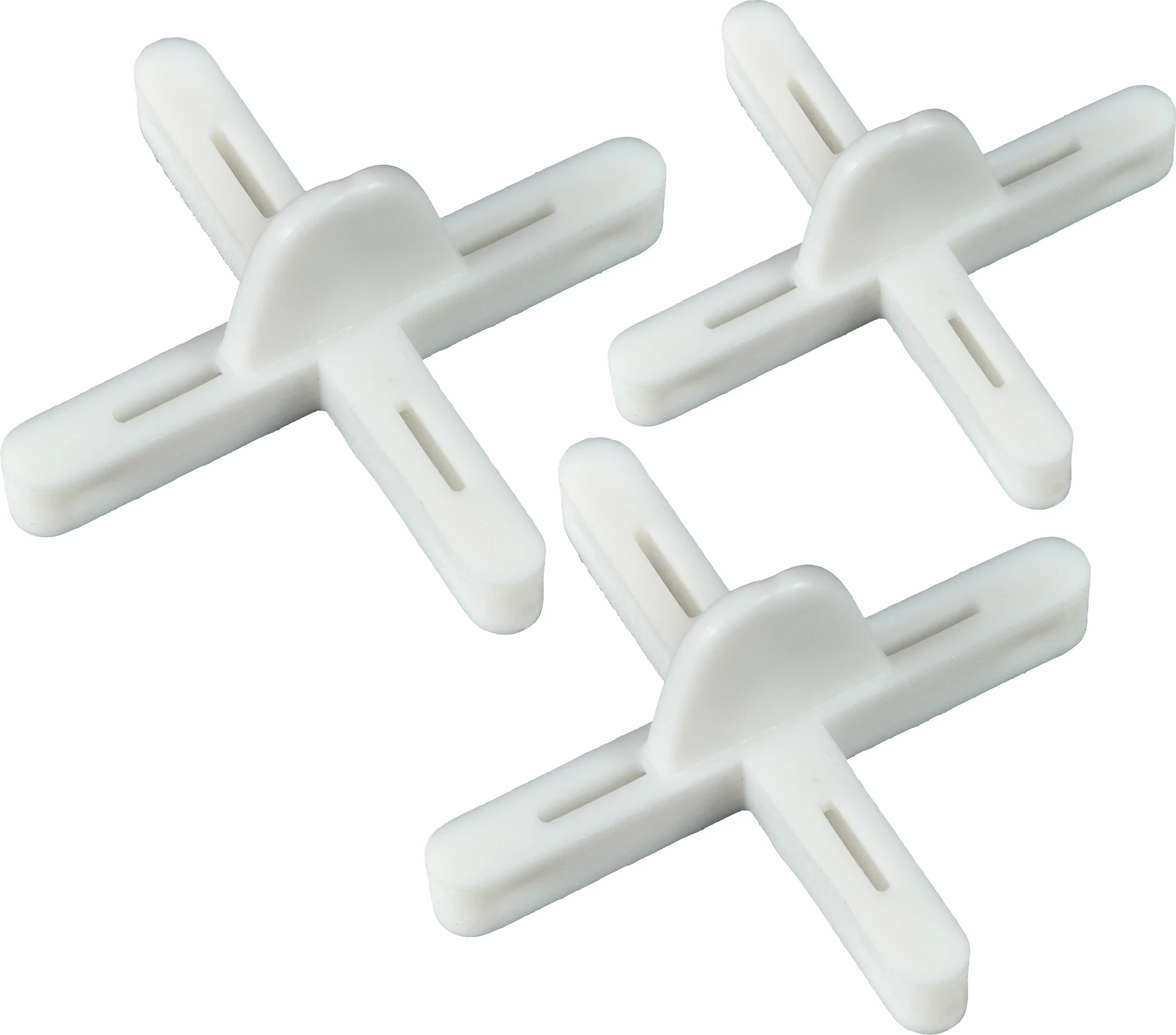 Kryqe distancuese për pllaka qeramike MEGA 61335, 6mm, 50 copë, të bardha