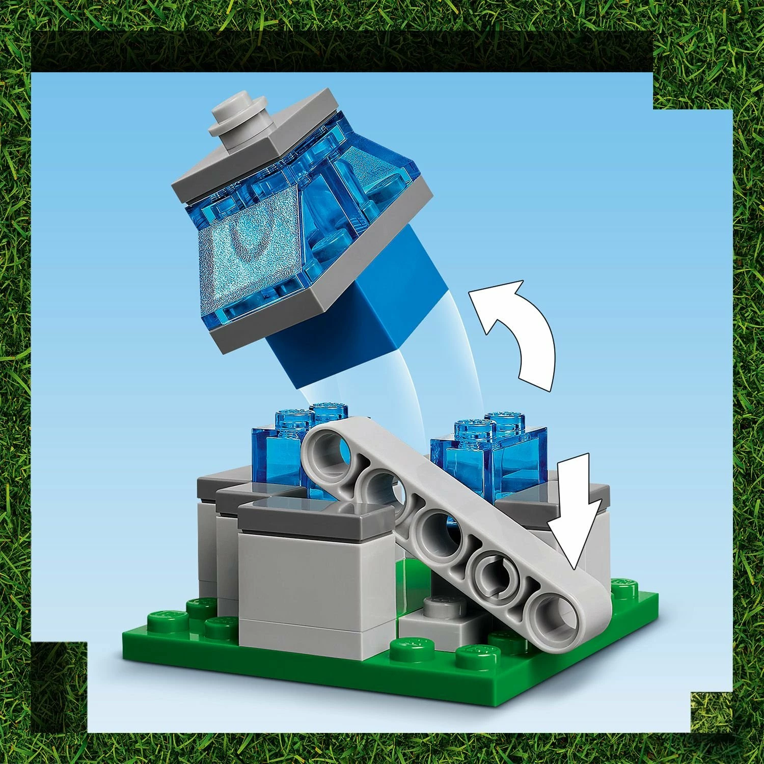 Set LEGO Minecraft Balloon Ghast Attacks the Village 21273, 555 pjesë