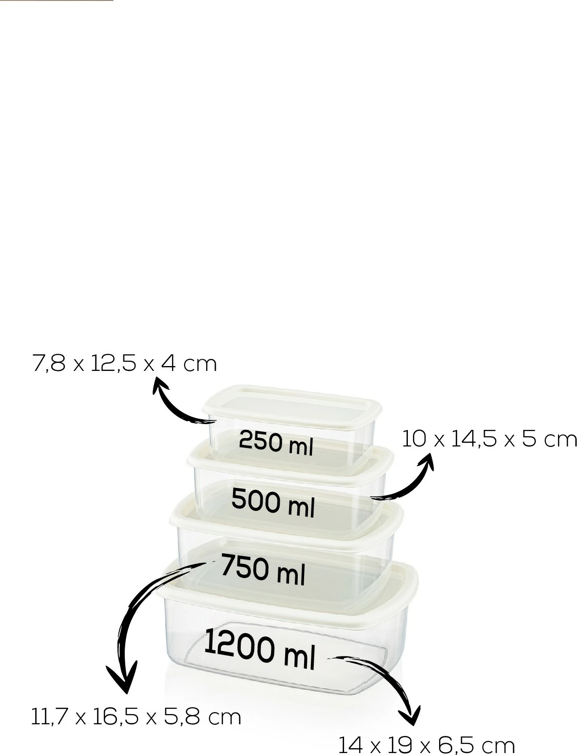 Set kuti për organizim (12 copë), Hermia, SYBOX12LIKRSK, ngjyrë gri
