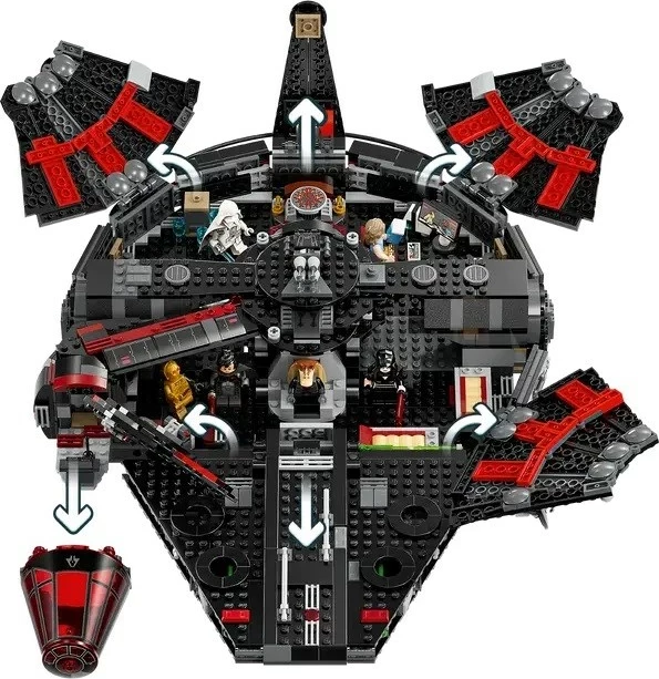 Set LEGO Star Wars 75389 The Dark Falcon, 6 minifigura