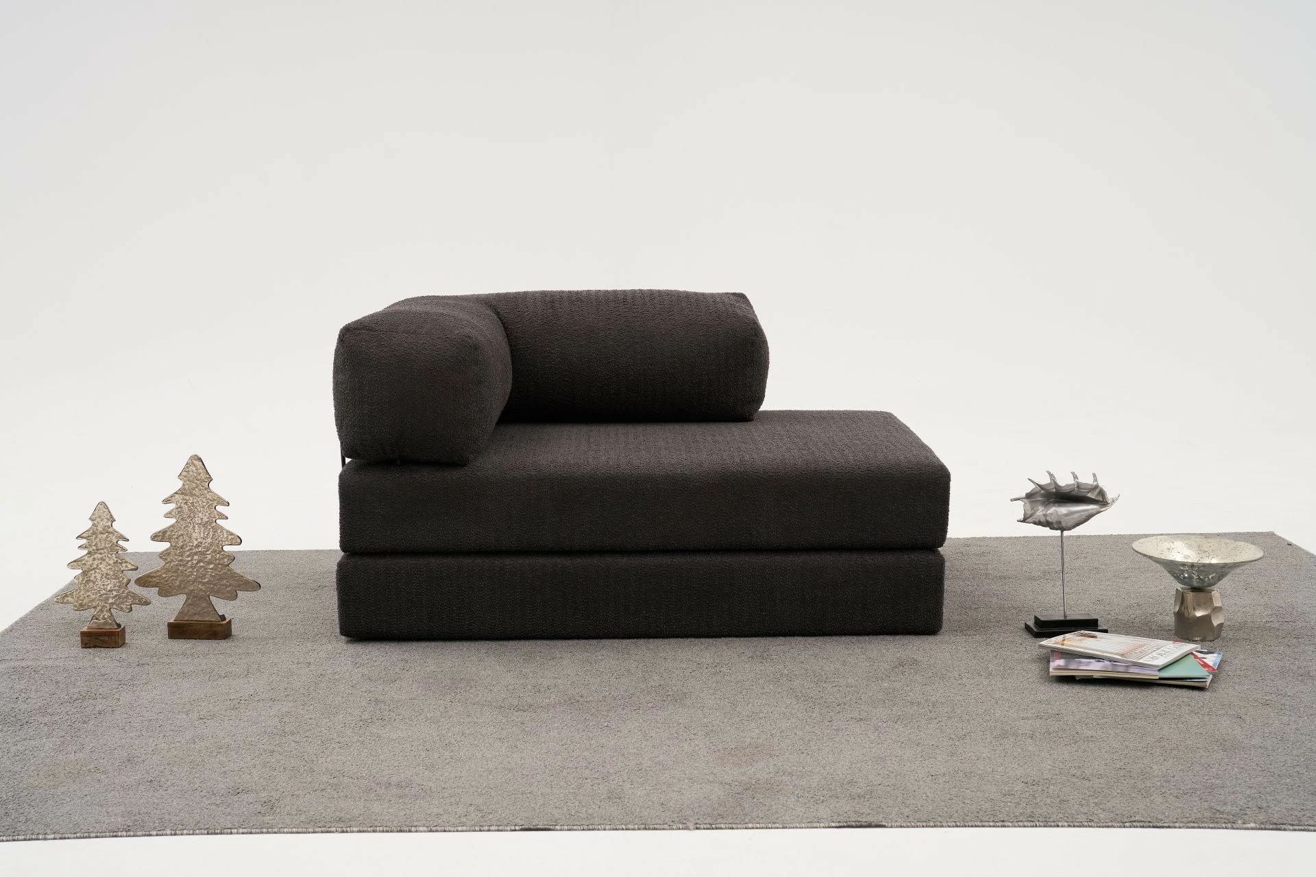 Divan dy ulës Comfort, ngjyrë antracit, Atelier del Sofa