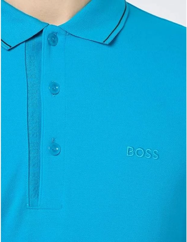 Maicë polo Boss për meshkuj, e kaltër
