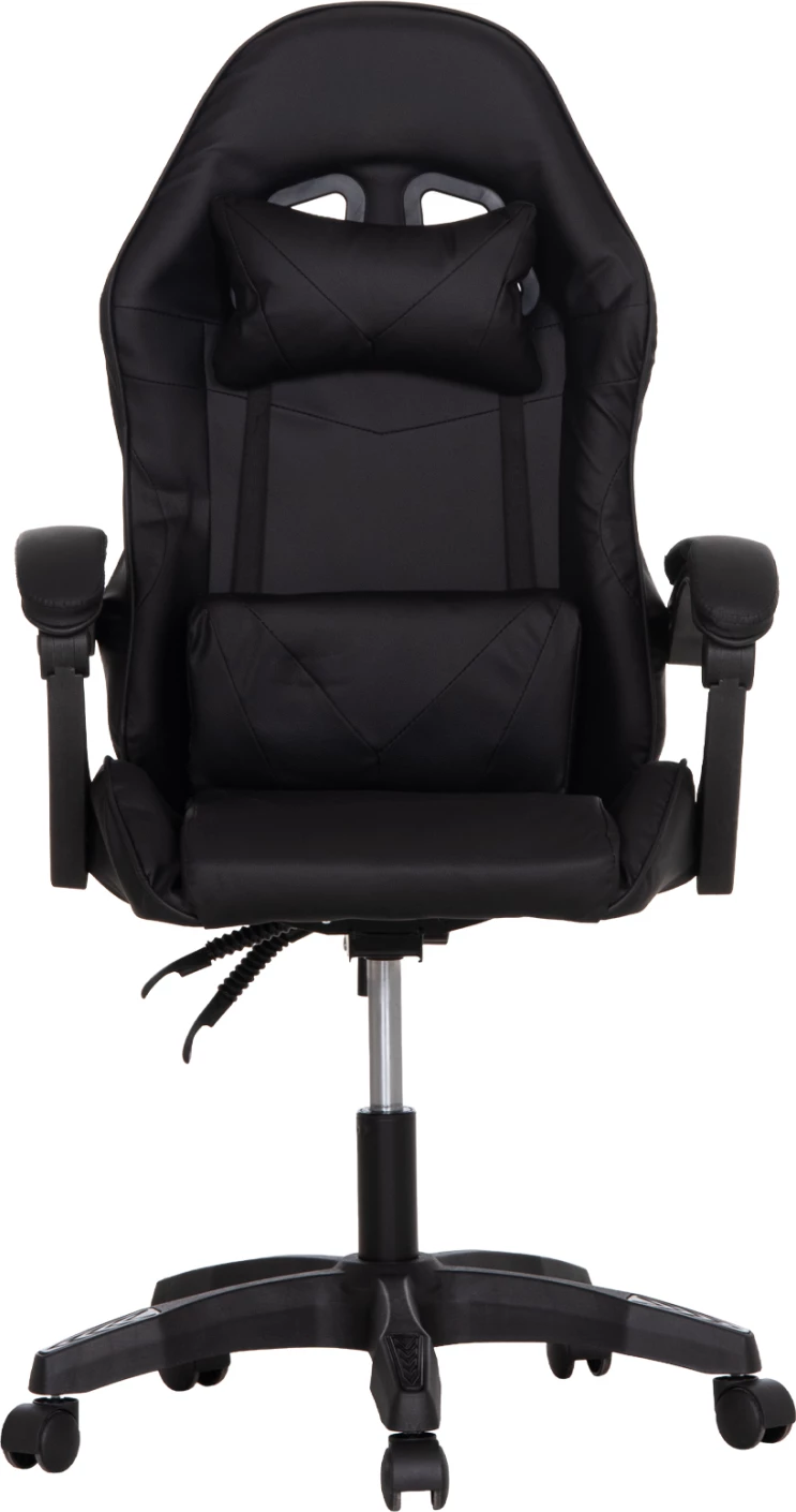 Karrige gaming STRATUS FH1231.01, e zezë, me jastëkë për mes dhe qafë, 62x62x119cm