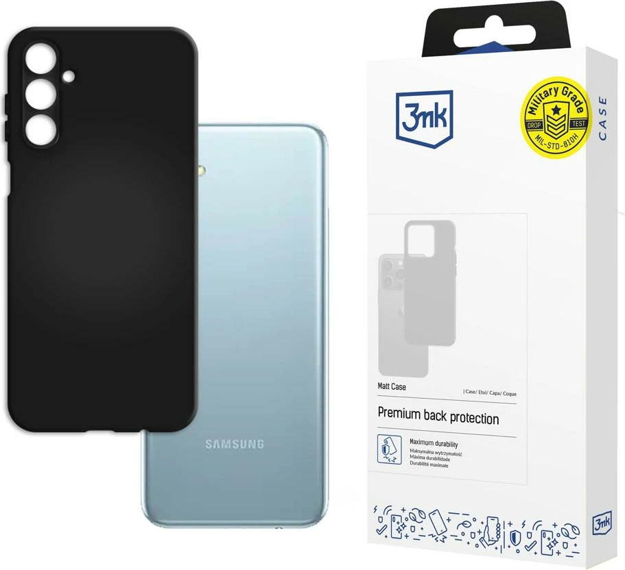 Mbështjellës 3mk Matt Case për Samsung Galaxy M14, TPU, i zi