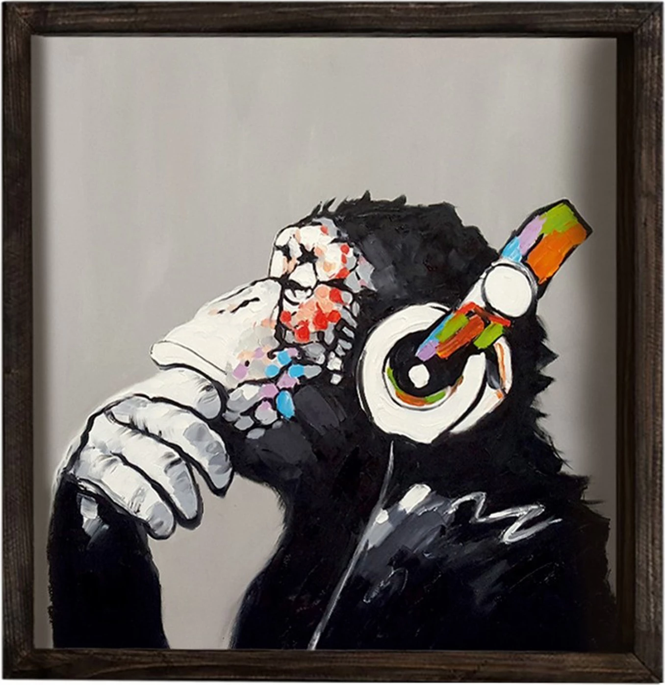Pikturë dekorative MDF Funky Monkey FH7330 33x33 cm