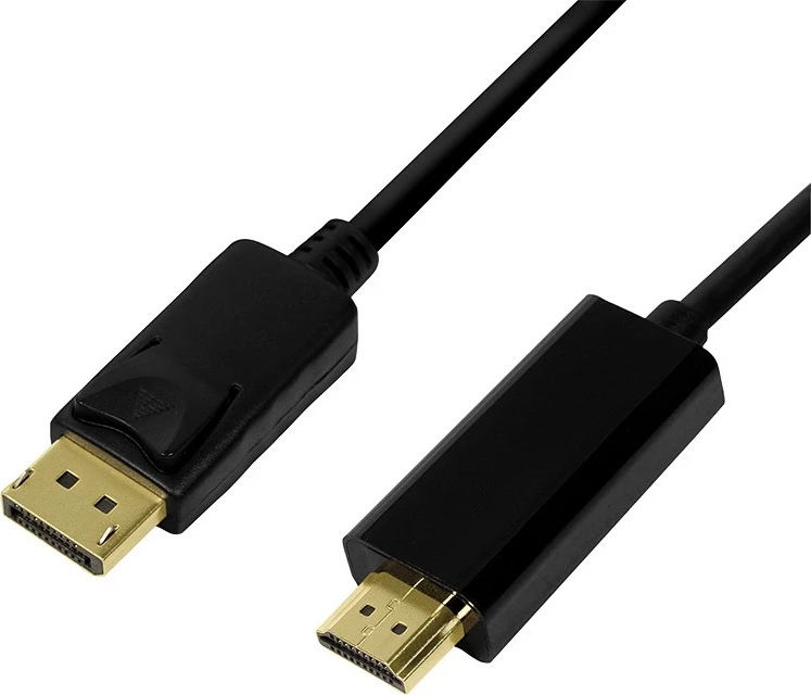 Kabllo DisplayPort në HDMI LogiLink CV0129, 5m, e zezë
