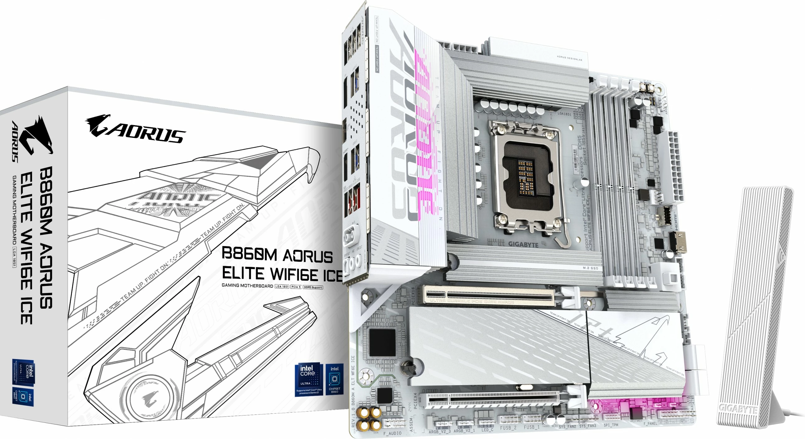 Kartelë grafike Gigabyte B860M A ELT WF6E ICE, 32 GB, e bardhë