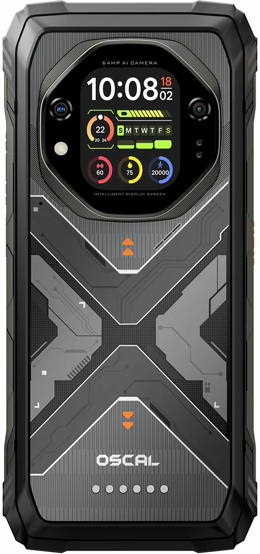 Celular rugged Oscal Tank 1 16GB RAM + 512GB 5G 20000mAh, i zi