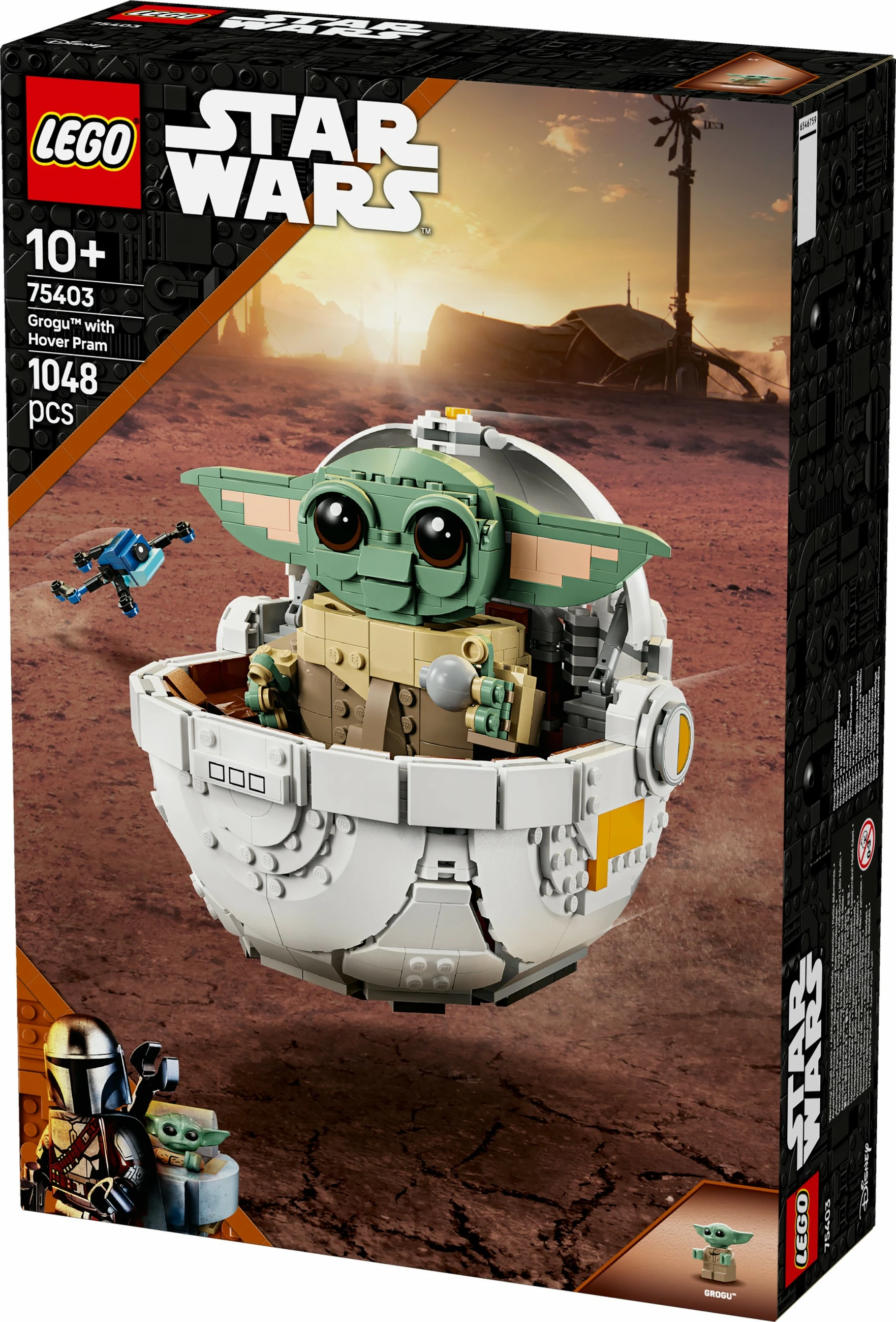 Set ndërtimi LEGO Star Wars Grogu, shumëngjyrësh