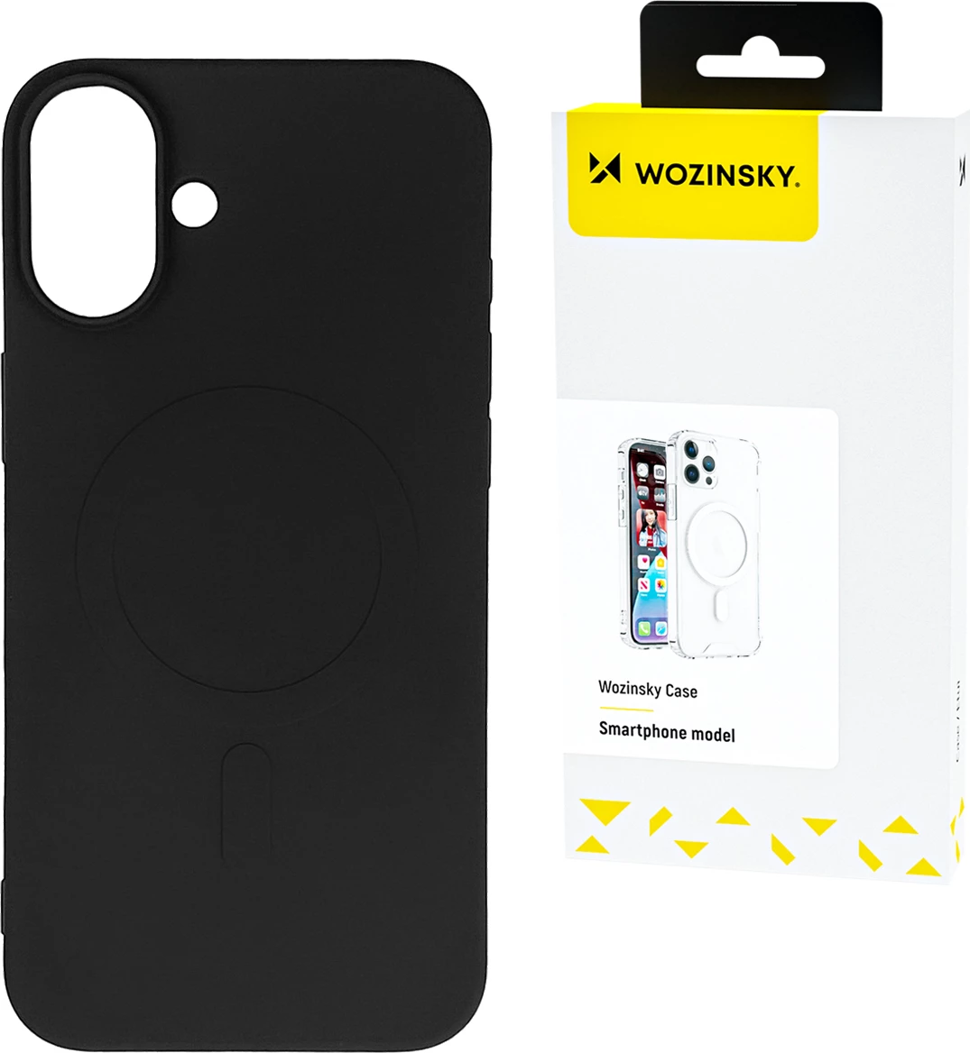 Mbështjellës Wozinsky Silicone Case MagSafe për Samsung Galaxy S25, i zi