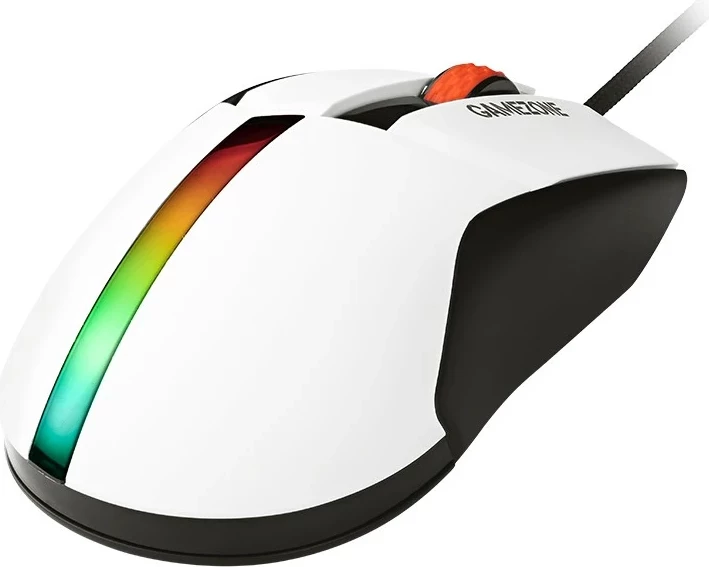 Maus Tracer GameZone COOL, RGB, 12 000 dpi, i bardhë