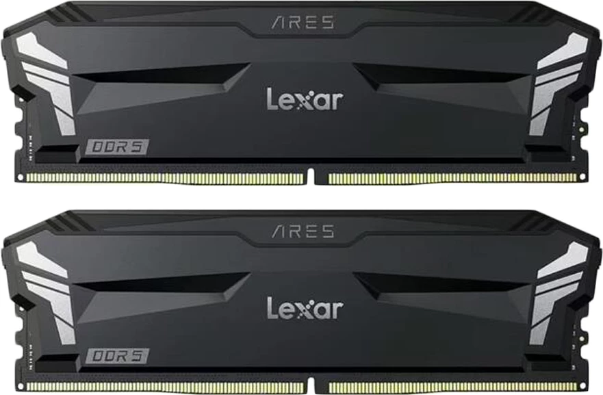 RAM Memorje Lexar Ares 32GB (2x16GB) DDR5 6000MHz CL30 DIMM 1.35V, Non-RGB me heatsink, e zezë